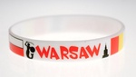 Adult's Rubber Bracelet - Warszawa / Warsaw
