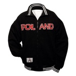 Black Rough Edges Appliqué Poland Jacket