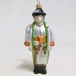 Blown-Glass Ornament - Highlander Boy