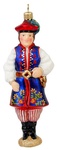 Blown-Glass Ornament - Krakowiak, Cracovian Male 5.5 inch