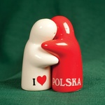Ceramic Salt & Pepper Set - I Love PL