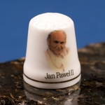 Ceramic Thimble - Pope John Paul II