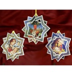 Christmas 3D Card Ornaments - Stars (B) - Set of 3