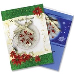 Christmas Cards - Ribbons & Bells - Set of 4