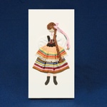 Cloth Figure Greeting Card - Lublin, Female