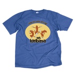 Eat Kielbasa Cotton Blue T-Shirt