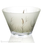 Glass Bowl - Cat-tail Series, 9 inches Wide