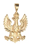 Gold 14k or 925 Silver 1918 Polish White Eagle Pedant