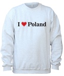 I Love Poland - Adult Crew Neck Sweatshirt