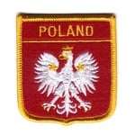 Iron-On Patch - POLAND White Eagle Shield