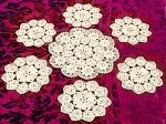 Lace - Centerpiece & Coasters 7 pcs set