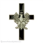 Lapel Pin - Eagle Cross, Black