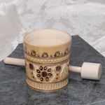 Large Mortar & Pestle, Wood Carved