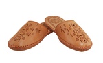 Men's Closed Toe Thick Leather Slippers