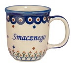 New Polish Pottery 12oz Mug - SMACZNEGO, BON APPETIT