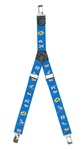 Patterned Kid's Clip Suspenders - Blue Ocean Animals