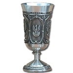 Pewter Goblet - White Eagle 5 inches