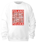 Poland Crests - Adult Crew Neck Sweatshirt