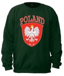 POLAND Shield est. 966 - Adult Crew Neck Sweatshirt
