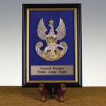 Polish Army Framed Eagle, 4x6 inches