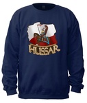 Polish Hussar & Map - Adult Crew Neck Sweatshirt