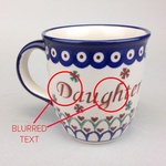 Polish Pottery 12oz Mug - CORKA, DAUGHTER