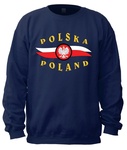 POLSKA-POLAND - Adult Crew Neck Sweatshirt