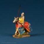 Resin Statue - Medieval Polish Mounted Knight #3-Silver Mail