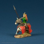 Resin Statue - Medieval Polish Mounted Knight #4-Green Mail