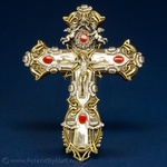 Silver Plated Art Nouveau Crucifix - Wall Hanging (9x13)