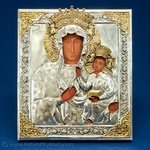 Silver Plated Icon - Black Madonna Icon #2 (10x12)