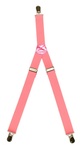 Solid Kid's Clip Suspenders - Light Pink