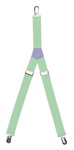 Solid Kid's Clip Suspenders - Light Green