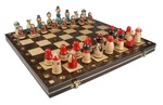Wooden Chess Set - Babuszka Style, 15x15 inches