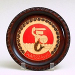 Wooden Plate - Warsaw Mermaid, 8 inch Diameter