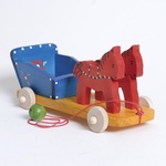 Wooden Pull Toy - Horse Carriage