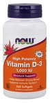 Now Foods Vitamin D-3 1000 IU - 360 Softgels