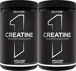 -Rule 1 Creatine 100% Micronized Creatine Monohydrate - 750 Grams (150 Servings) (2 x 75 Serving Btls) TWINPACK