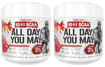 5% Nutrition All Day You May BCAA's, EAA's & Electrolytes  Fruit Punch - 2 x 30 Servings TWINPACK