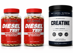 DIESEL TEST Hardcore - 2 x 160 Tablet Bottles TWINPACK + FREE Creatine 300g