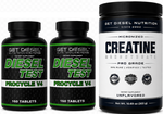 DIESEL TEST Procycle - 2 x 160 Tablet Bottles TWINPACK + FREE Creatine 300g