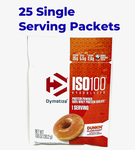 -Dymatize ISO 100 Whey Protein Isolate Dunkin Glazed Donut - 25 Single Serving Packets
