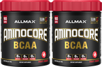 AllMax Nutrition Aminocore BCAA Fruit Punch - 180 Servings (2 x 90 Servings) *Expiration date 8/26   TWINPACK
