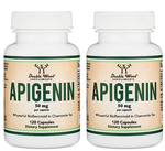 Double Wood Supplements Apigenin 50 Mg - 2 x 120 Capsule Bottles TWINPACK