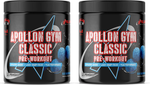 Apollon Nutrition Classic Pre Workout  Blue Raspberry - 60 Servings (2 x 30 Serving Btls)  TWINPACK