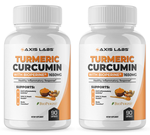 Axis Labs Turmeric Curcumin with Bioperine - 180 Cap (2 x 90 Cap) TWINPACK