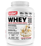 Basic Supplements Whey Protein Vanilla - 5 Lb