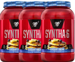 -Bsn Syntha-6 Protein Blueberry Pancake - 8.7 Lb 84 Servings (3 x 2.91 Lb Btls) 3 PACK