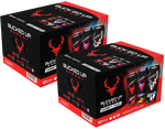 Bucked Up Energy Drink, Variety Pack 16 fl oz - 24 Cans (2 x 12 Cans) (8 Blood Raz, 8 Rocket Pop & 8 Miami)