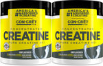 CON-CRĒT Creatine HCl Powder Raw Unflavored - 2 x 60 Servings TWINPACK